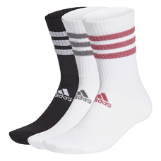 GLAM 3-STREIFEN CUSHIONED SPORT CREW SOCKEN, 3 PAAR-1303786