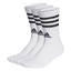 3-Streifen Cushioned Crew Socken (3 Paar) whiteblack